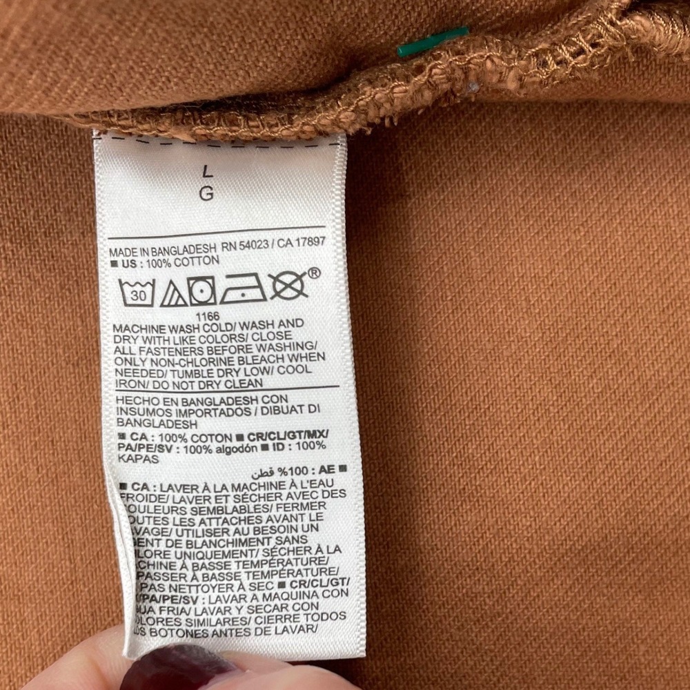 Old Navy Workwear Shack Jacket Miners Gold Cotton Canvas Chore Coat Large 821523 - Picture 5 of 11